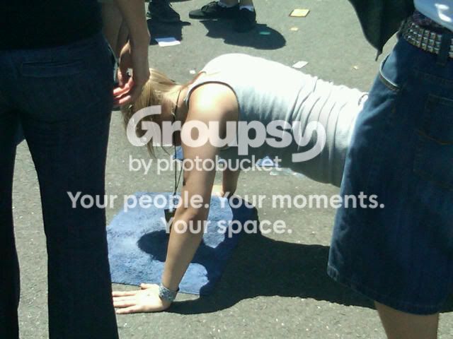 Pushups at Expendables Tent Image